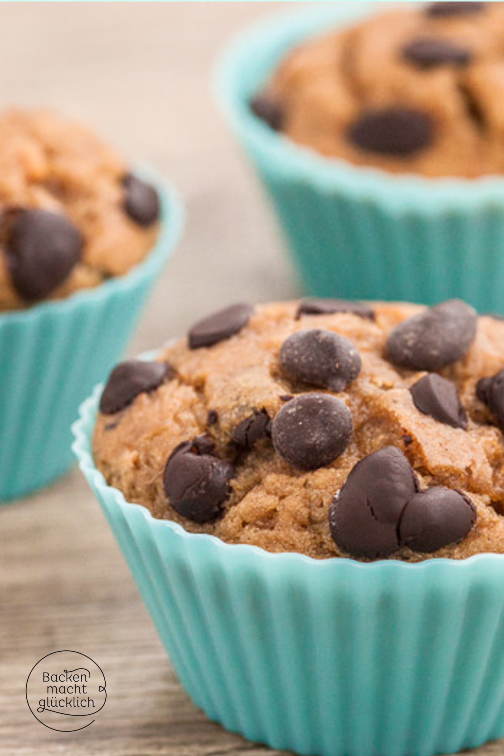 Gesunde Bananen-Schoko-Muffins | Backen macht glücklich