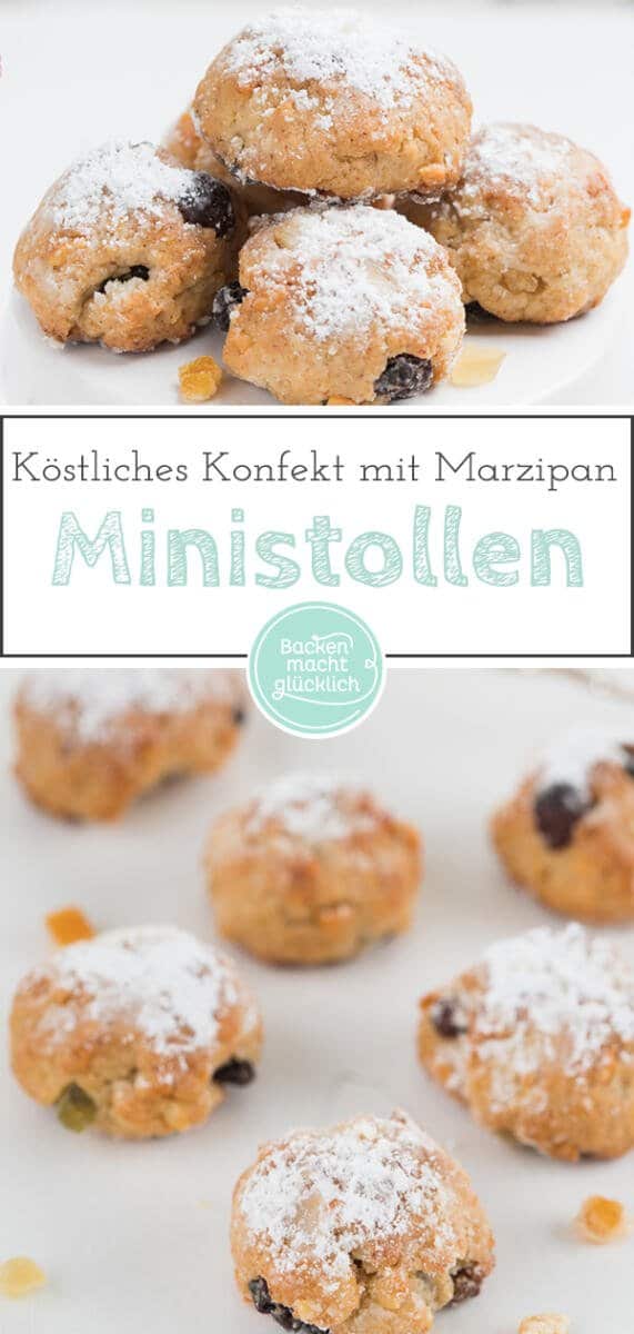 Stollenkonfekt mit Marzipan | Backen macht glücklich