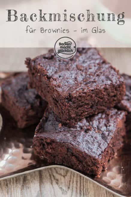 Brownie-Backmischung im Glas | Backen macht glücklich