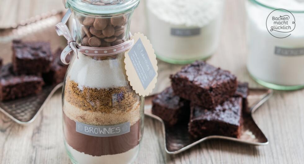 BrownieBackmischung im Glas Backen macht glücklich