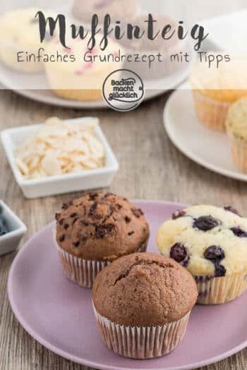 Muffins Grundrezept mit Tipps | Backen macht glücklich