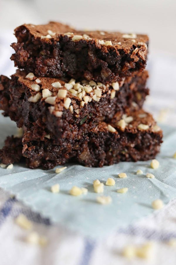 Saftige Zucchini Brownies Backen macht glücklich