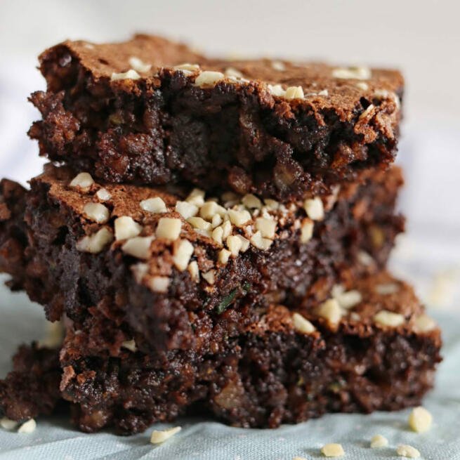 Saftige Zucchini-Brownies | Backen Macht Glücklich