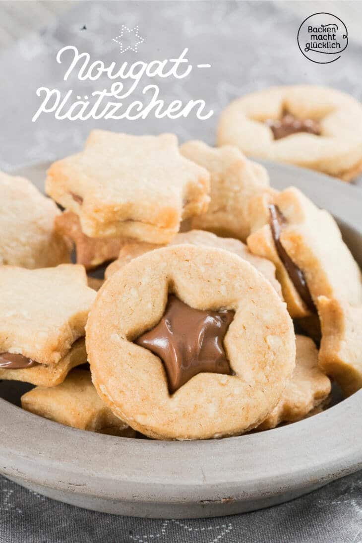 Gefüllte Nougat-Plätzchen | Backen macht glücklich