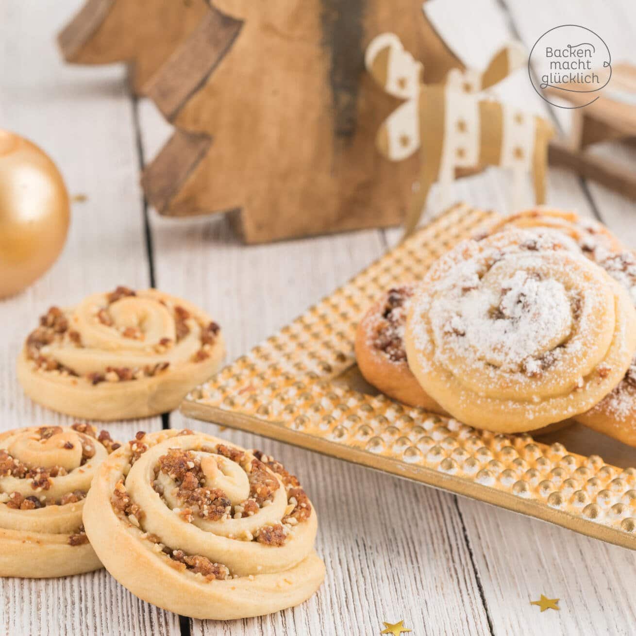 Marzipan-Zimt-Schnecken | Backen macht glücklich