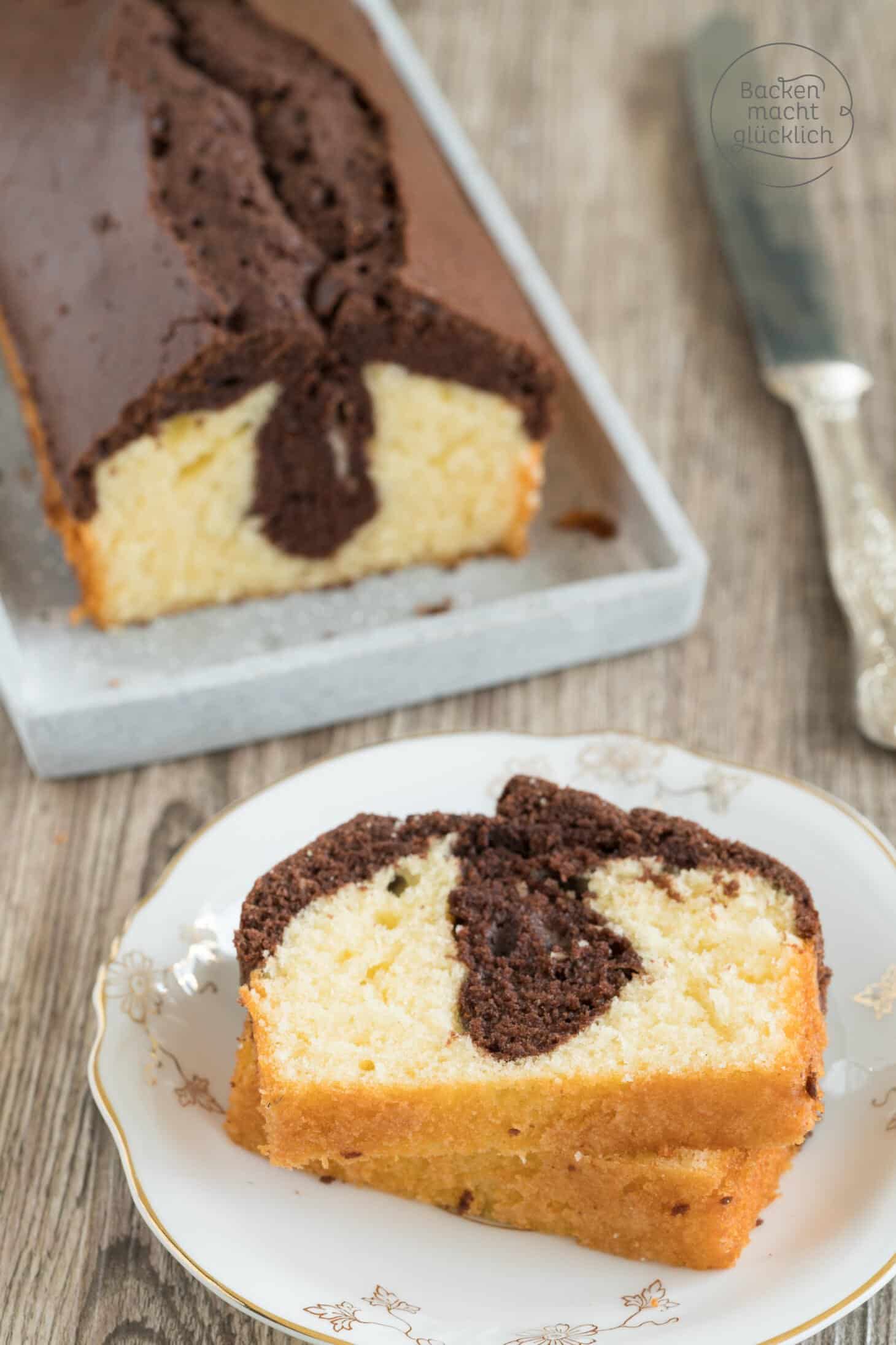 Marmorkuchen - das beste Grundrezept | Backen macht glücklich