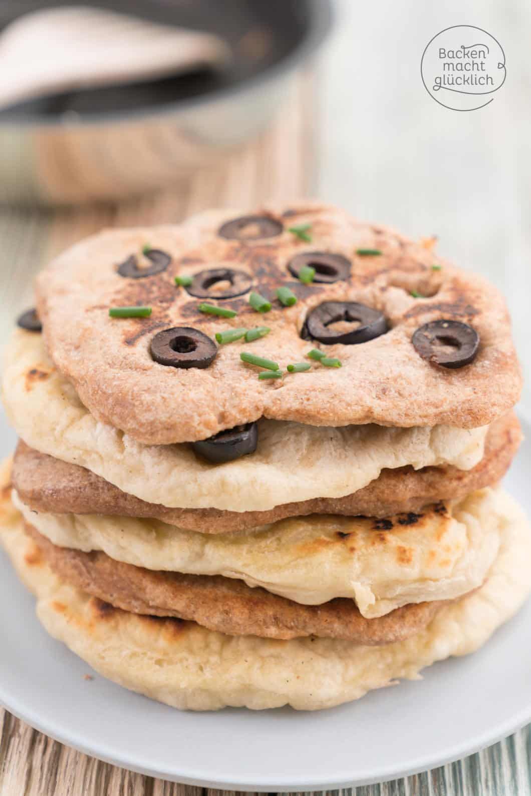 Pfannenbrot Einfach & Schnell | Backen Macht Glücklich