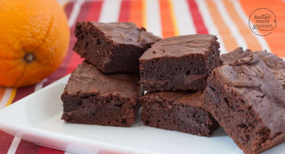 Schoko Orangen Brownies