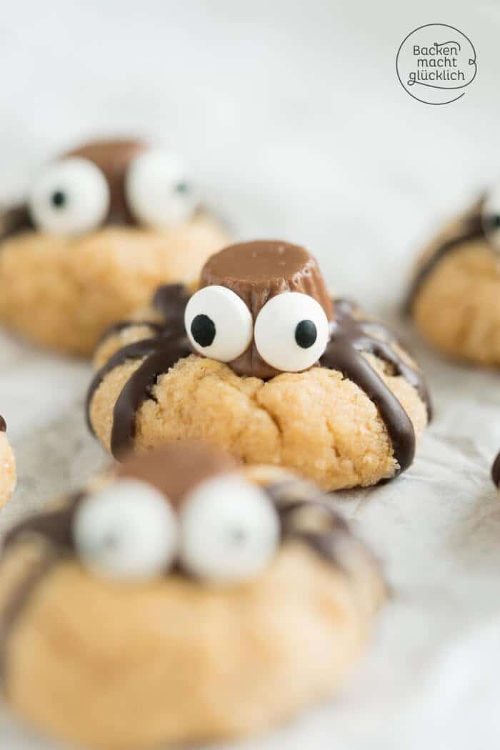 Spinnen-Cookies für Halloween | Backen macht glücklich