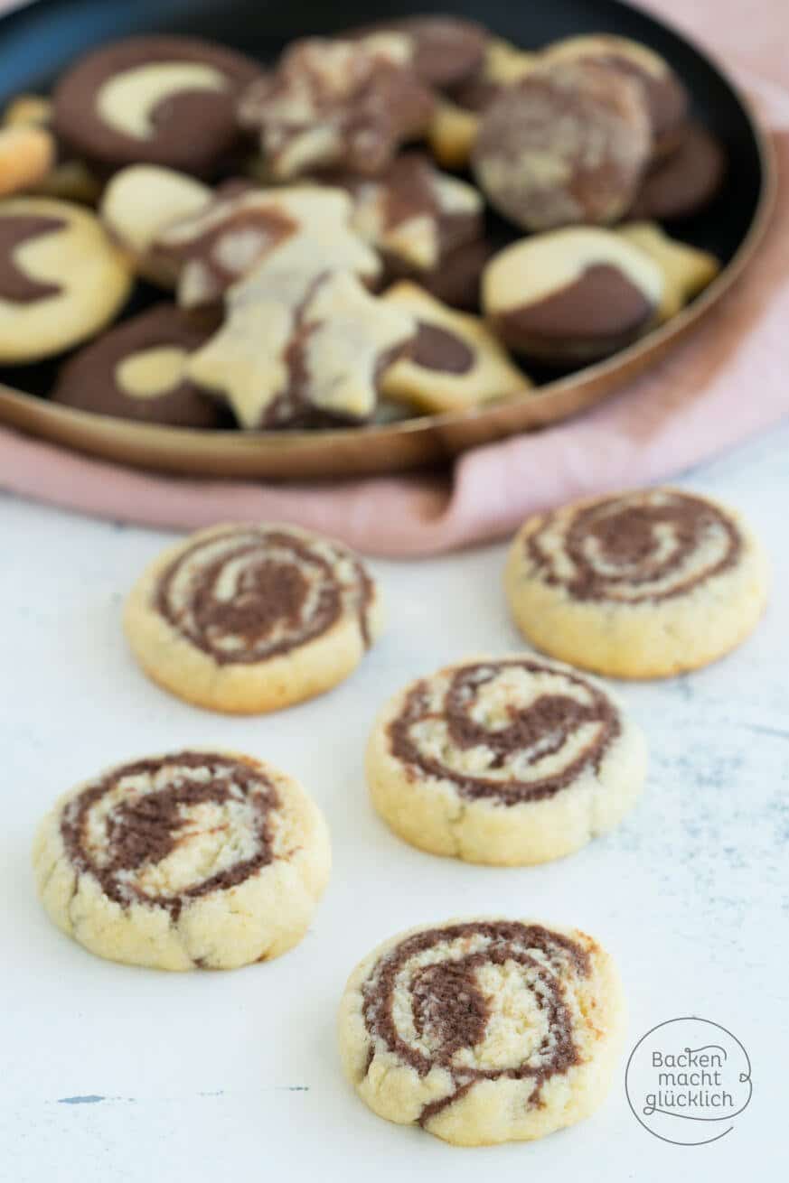 Einfaches Schwarz-Weiß-Gebäck | Backen macht glücklich