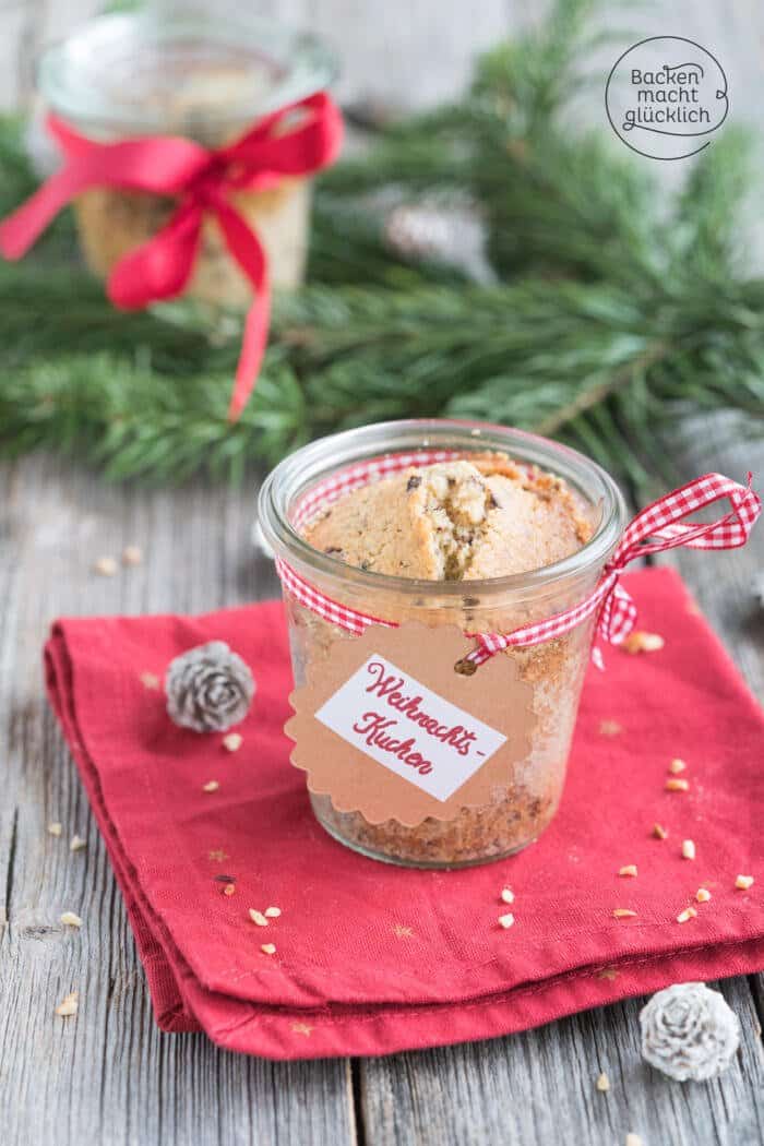 Weihnachtskuchen im Glas Backen macht glücklich