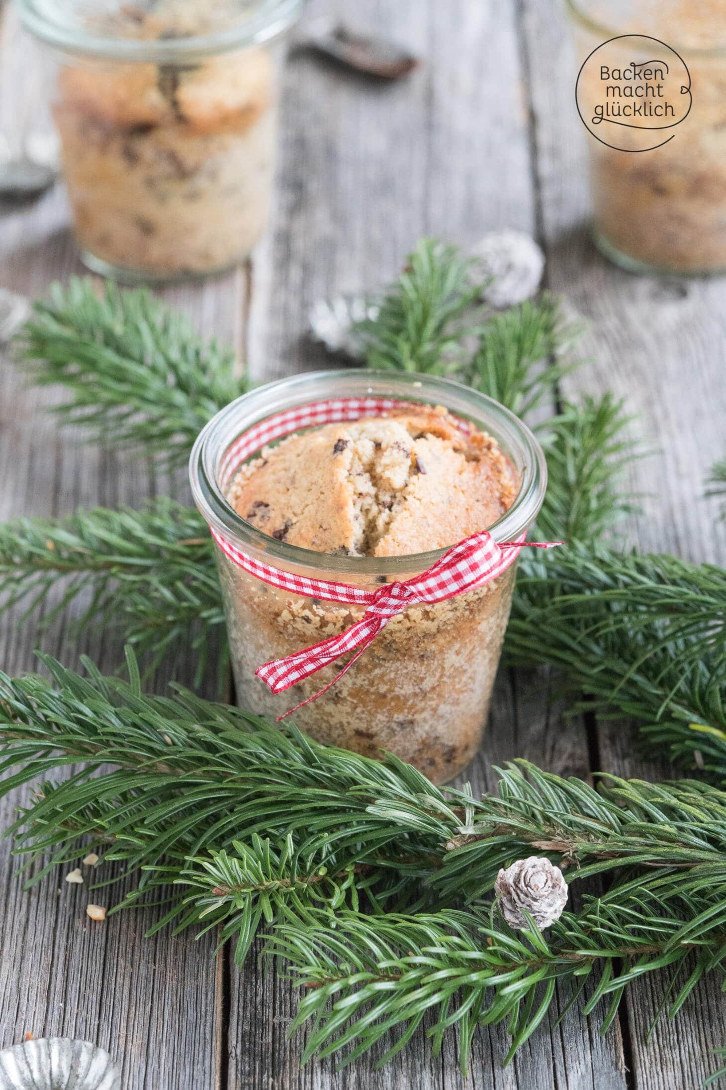 Weihnachtskuchen im Glas Backen macht glücklich