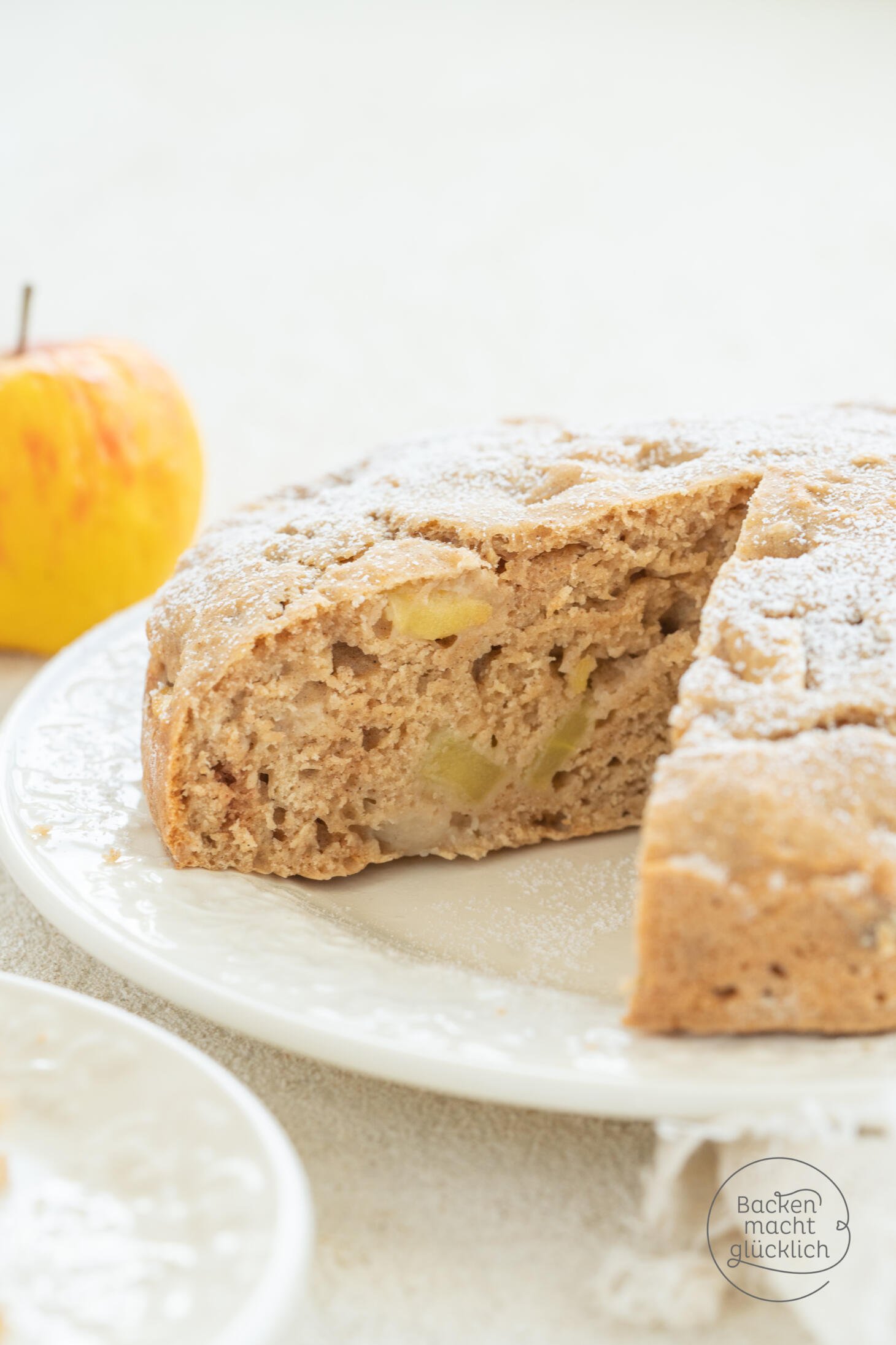 Apfelkuchen Ohne Zucker, Butter, Ei | Backen Macht Glücklich