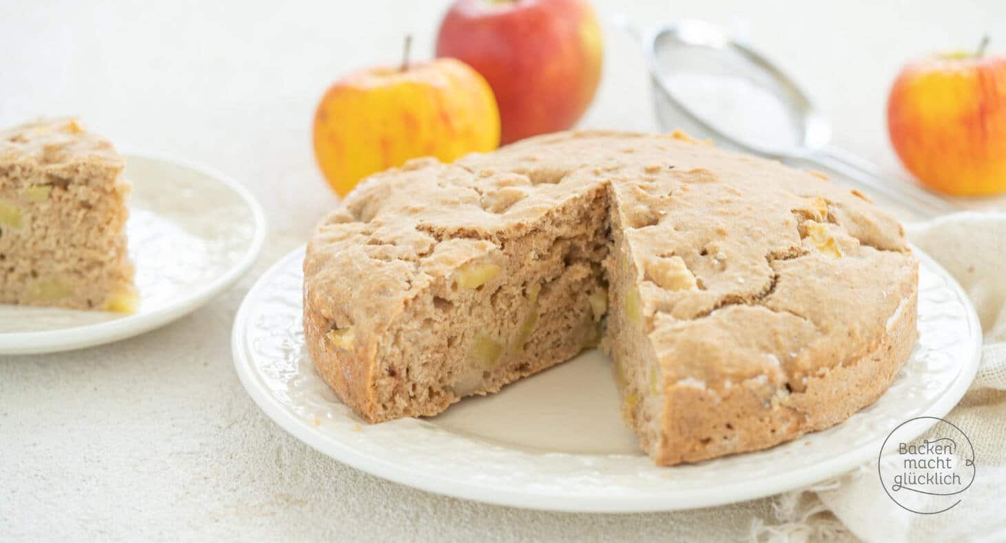 Veganer Apfelkuchen Ohne Zucker Backen Macht Gl Cklich