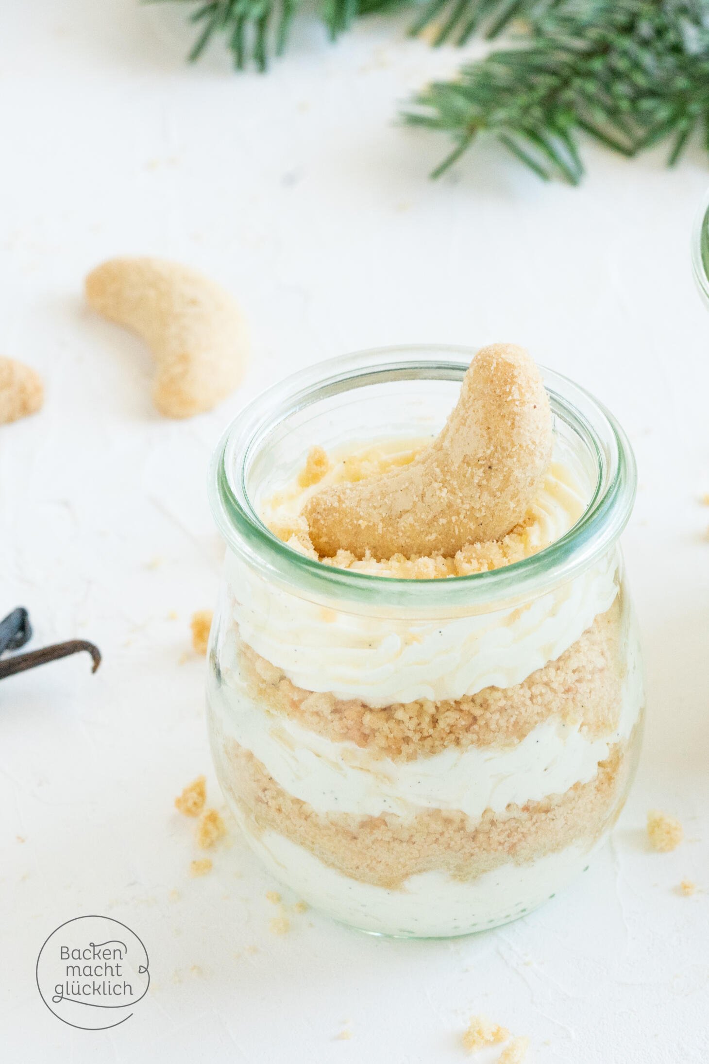 Einfache VanillekipferlCreme Backen macht glücklich