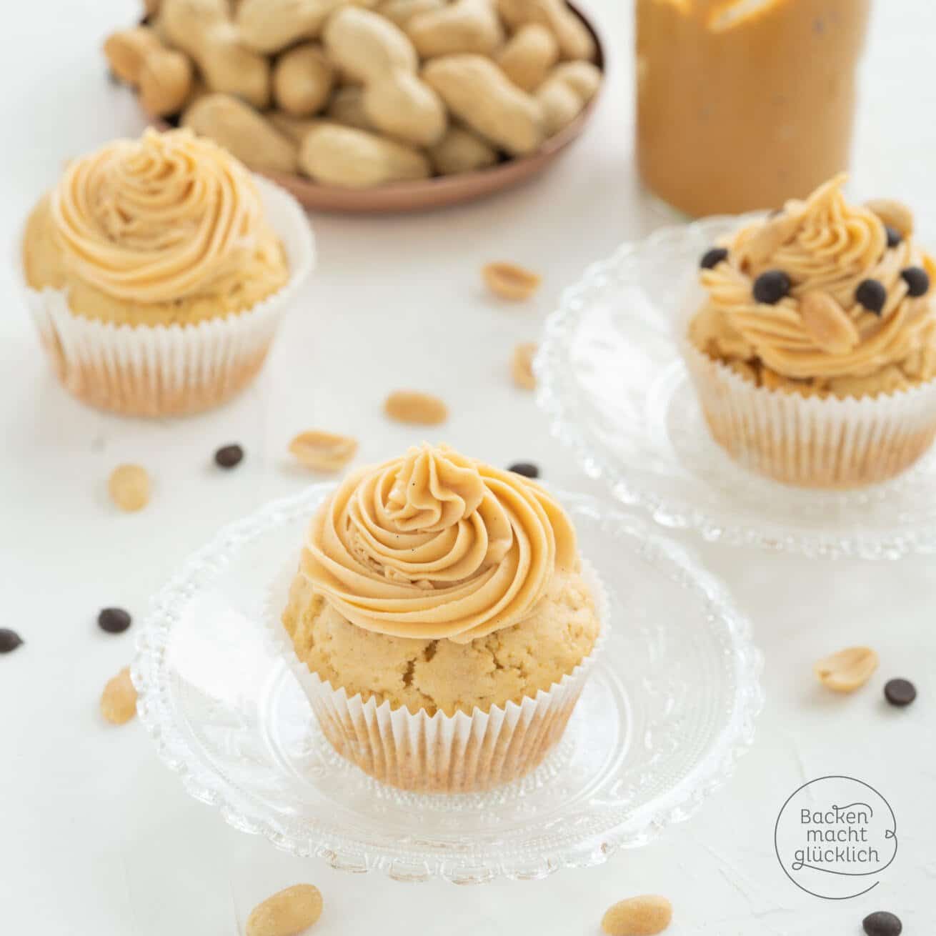 Erdnussbutter-Cupcakes | Backen macht glücklich