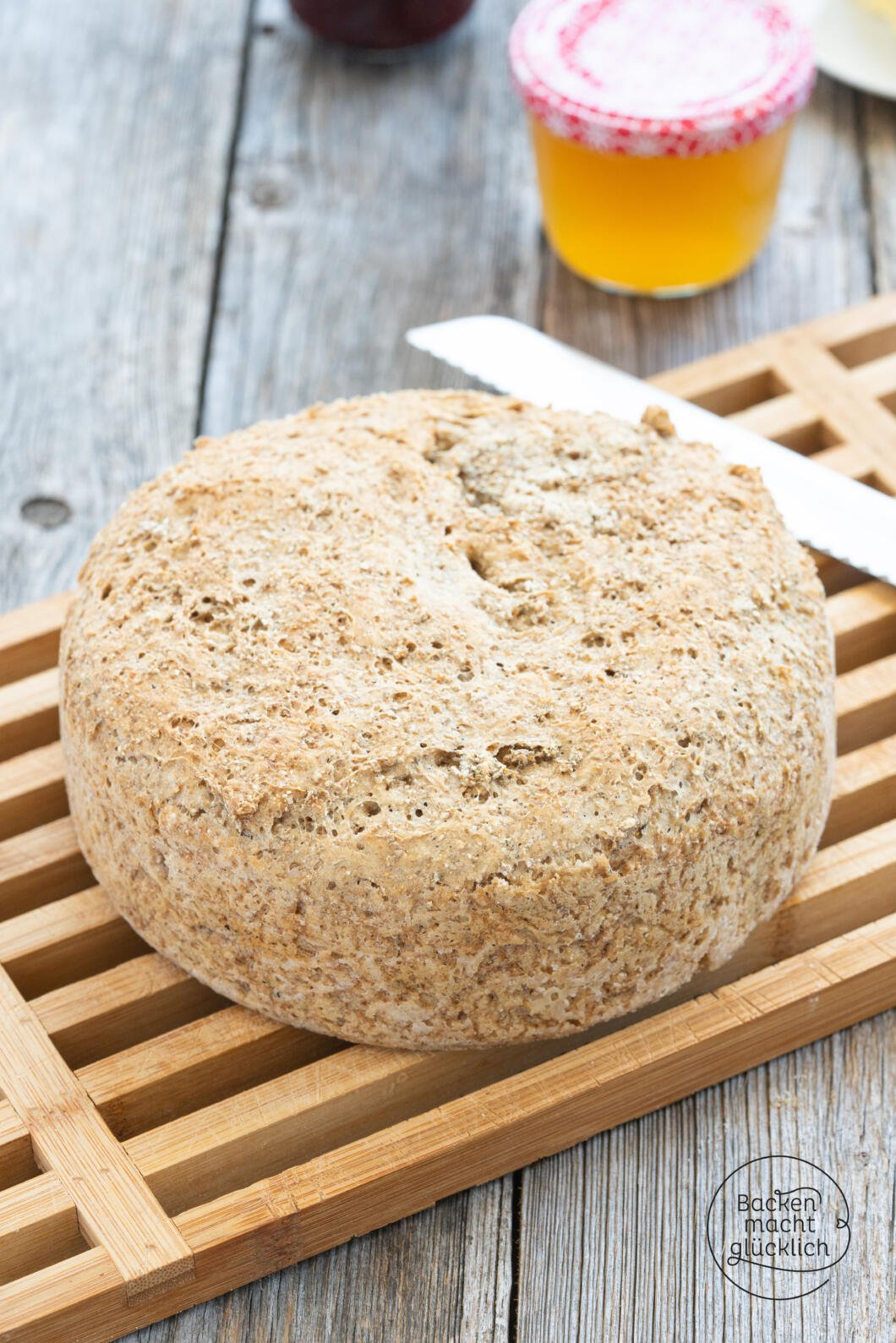 Schnelles Roggenschrotbrot | Backen macht glücklich