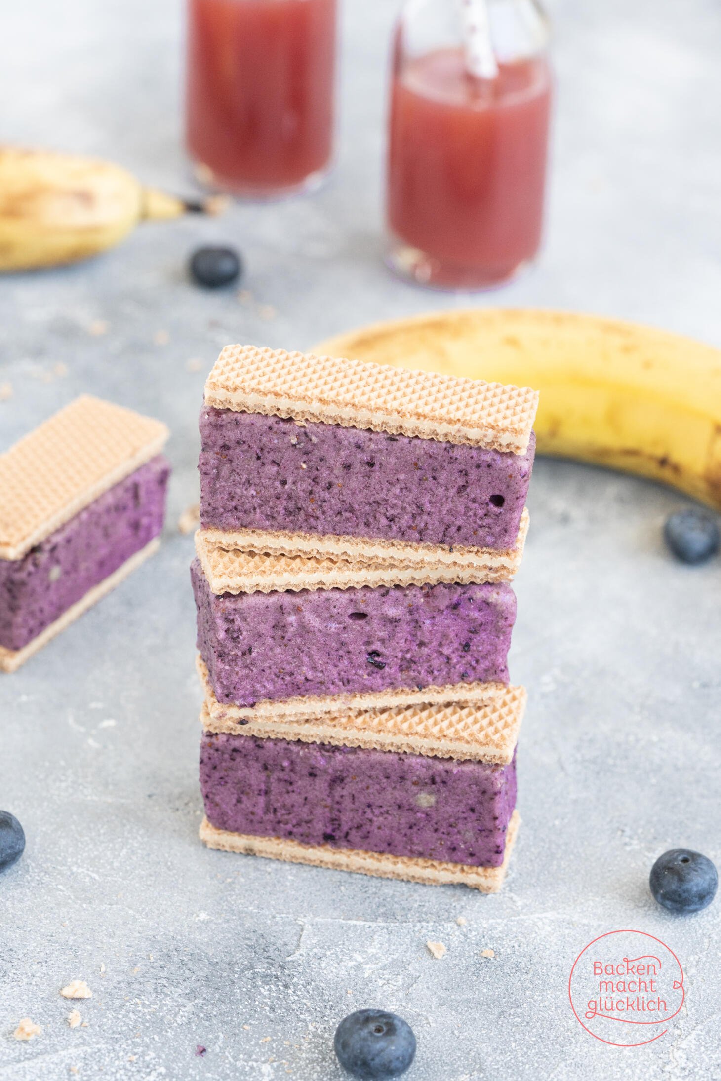 Kleine Waffel-Eis-Sandwiches | Backen macht glücklich