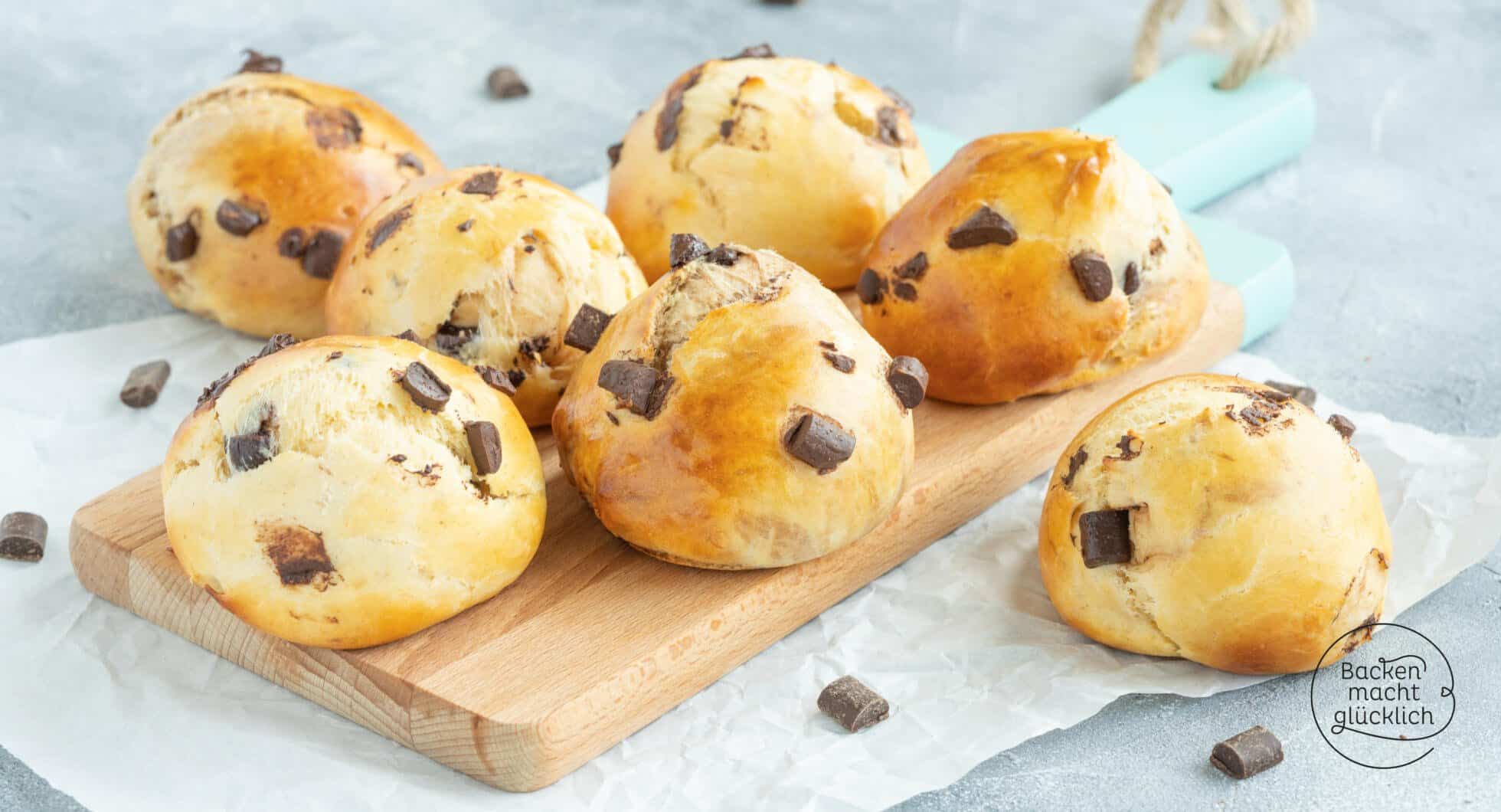 Schnelle saftige Schokobrötchen | Backen macht glücklich