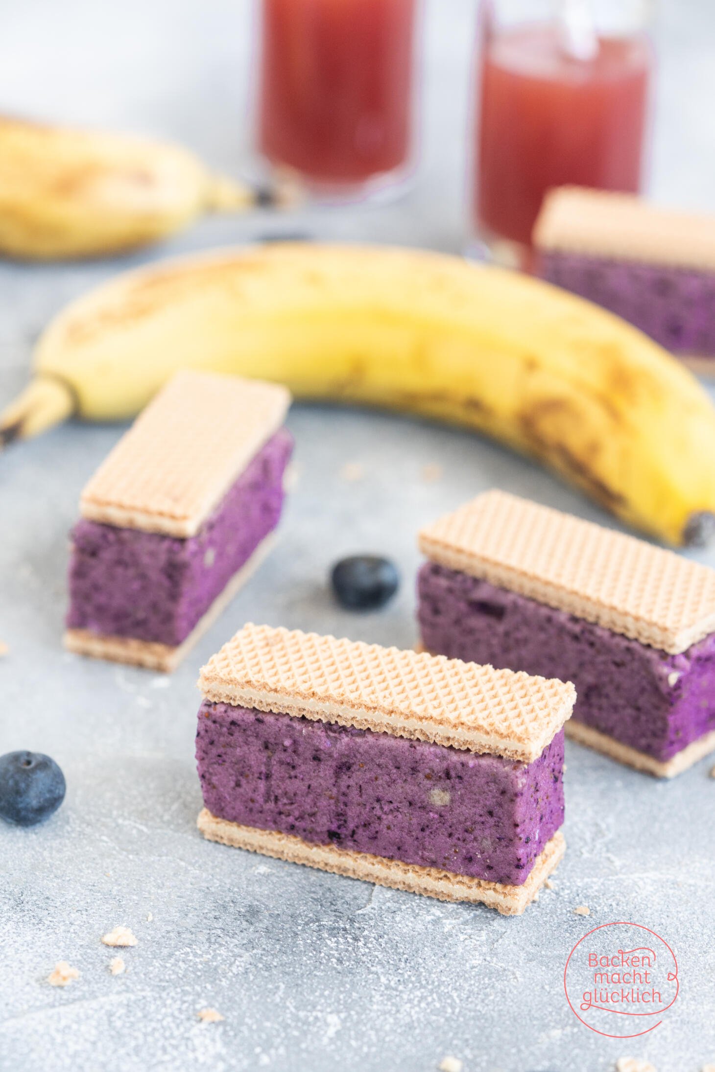 Kleine Waffel-Eis-Sandwiches | Backen macht glücklich