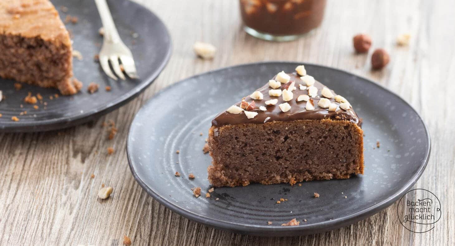 Saftiger Veganer Nusskuchen Backen Macht Gl Cklich