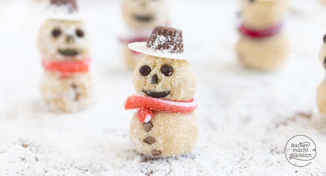 Schneemann-Plätzchen | Backen macht glücklich