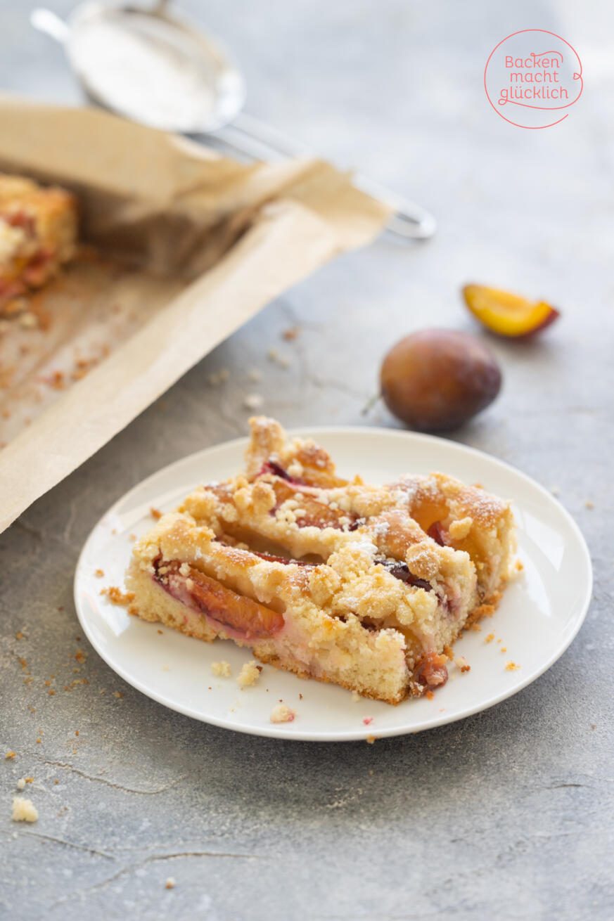 Zwetschgen-Streusel-Kuchen | Backen macht glücklich