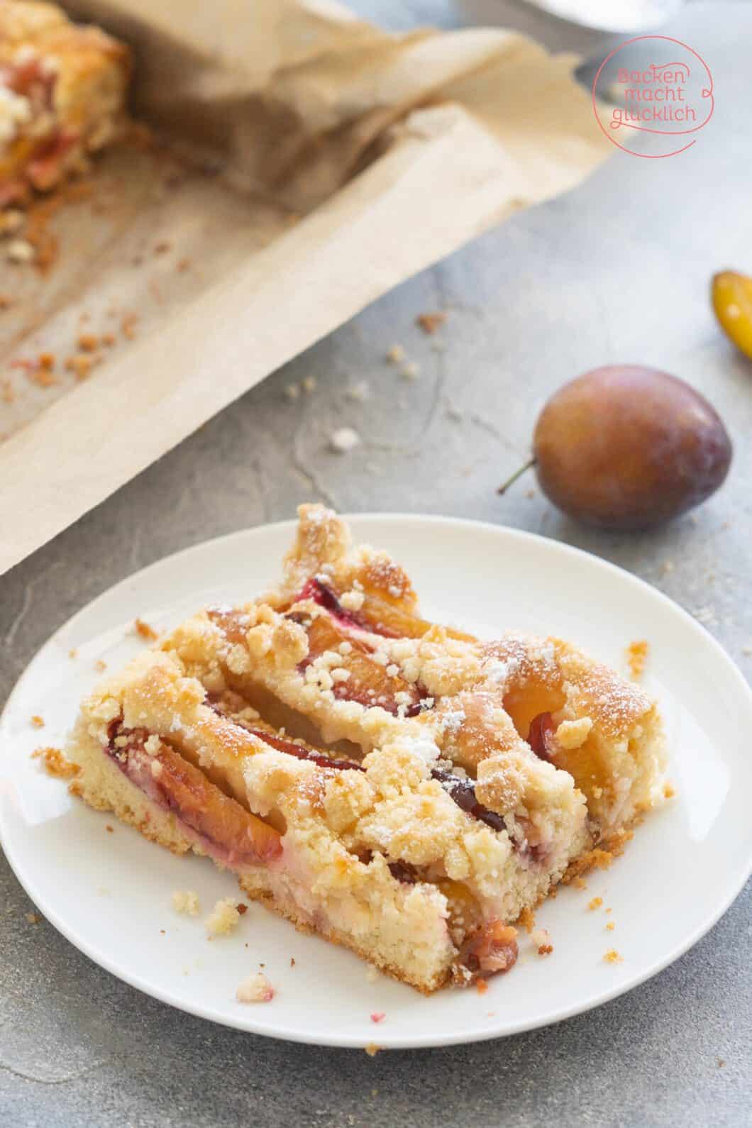 Zwetschgen-Streusel-Kuchen | Backen macht glücklich