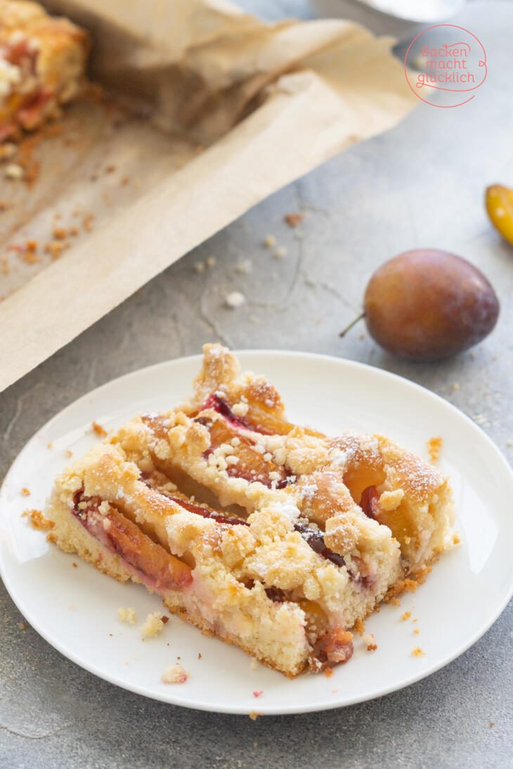 Zwetschgen-Streusel-Kuchen | Backen Macht Glücklich