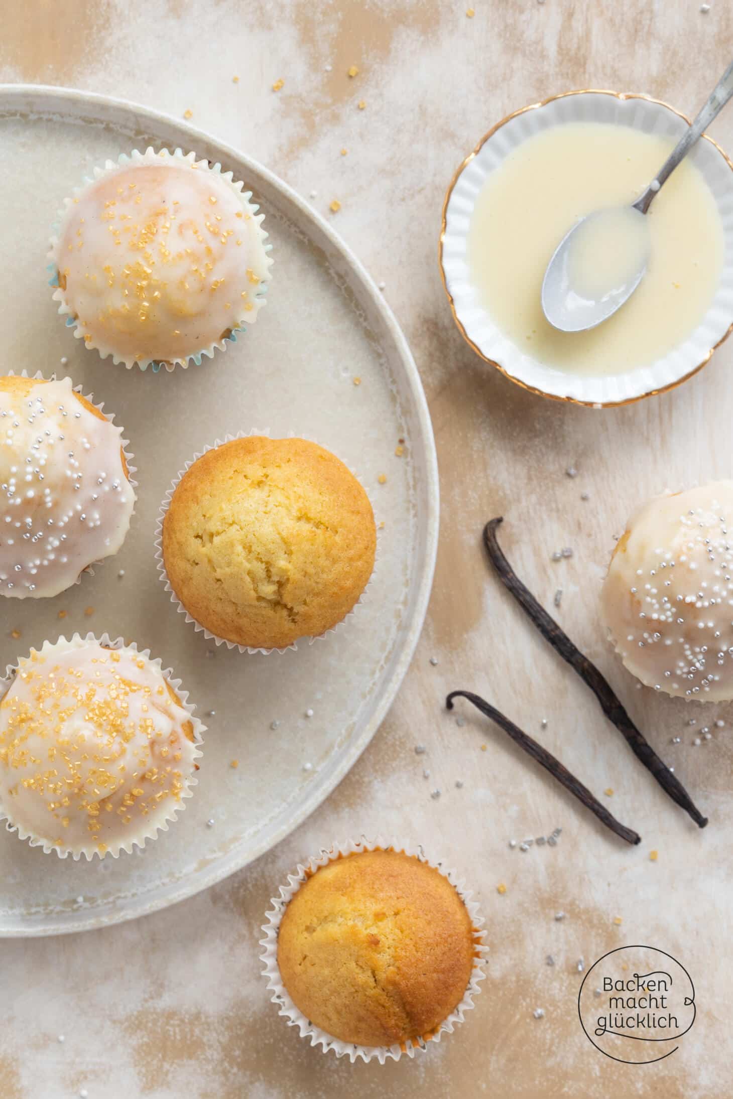 Vanille-Muffins: Das beste Rezept | Backen macht glücklich