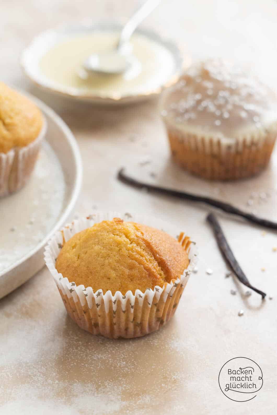 Vanille-Muffins: Das beste Rezept | Backen macht glücklich