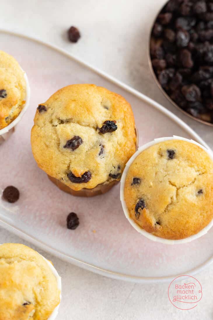 Rosinen-Muffins | Backen macht glücklich