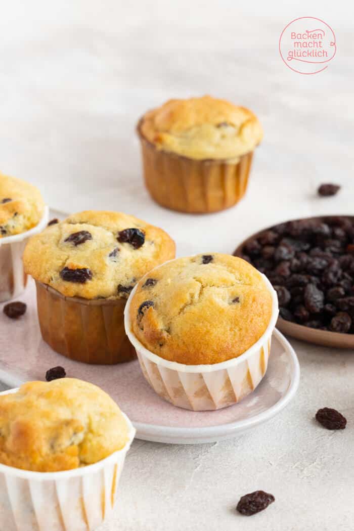 Rosinen-Muffins | Backen macht glücklich