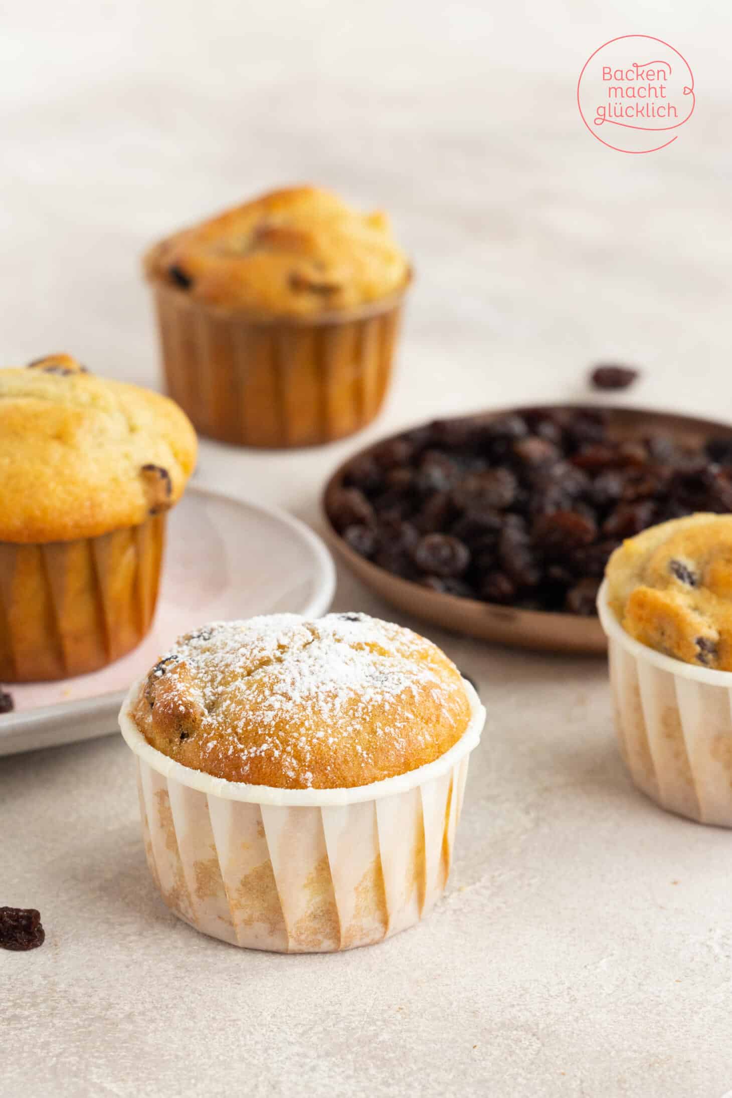 Rosinen-Muffins | Backen macht glücklich