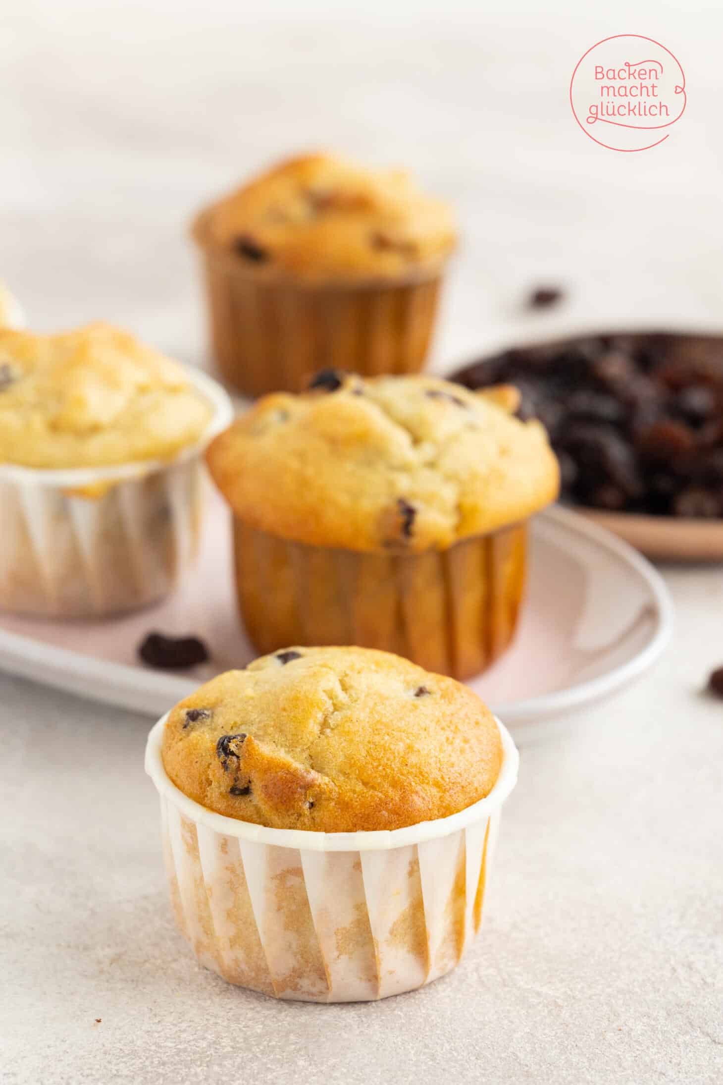 Rosinen-Muffins | Backen macht glücklich