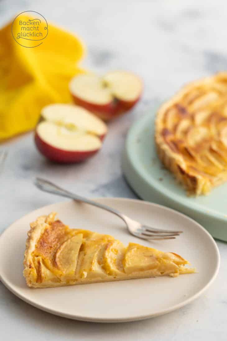 Apfeltarte mit Blätterteig | Backen macht glücklich