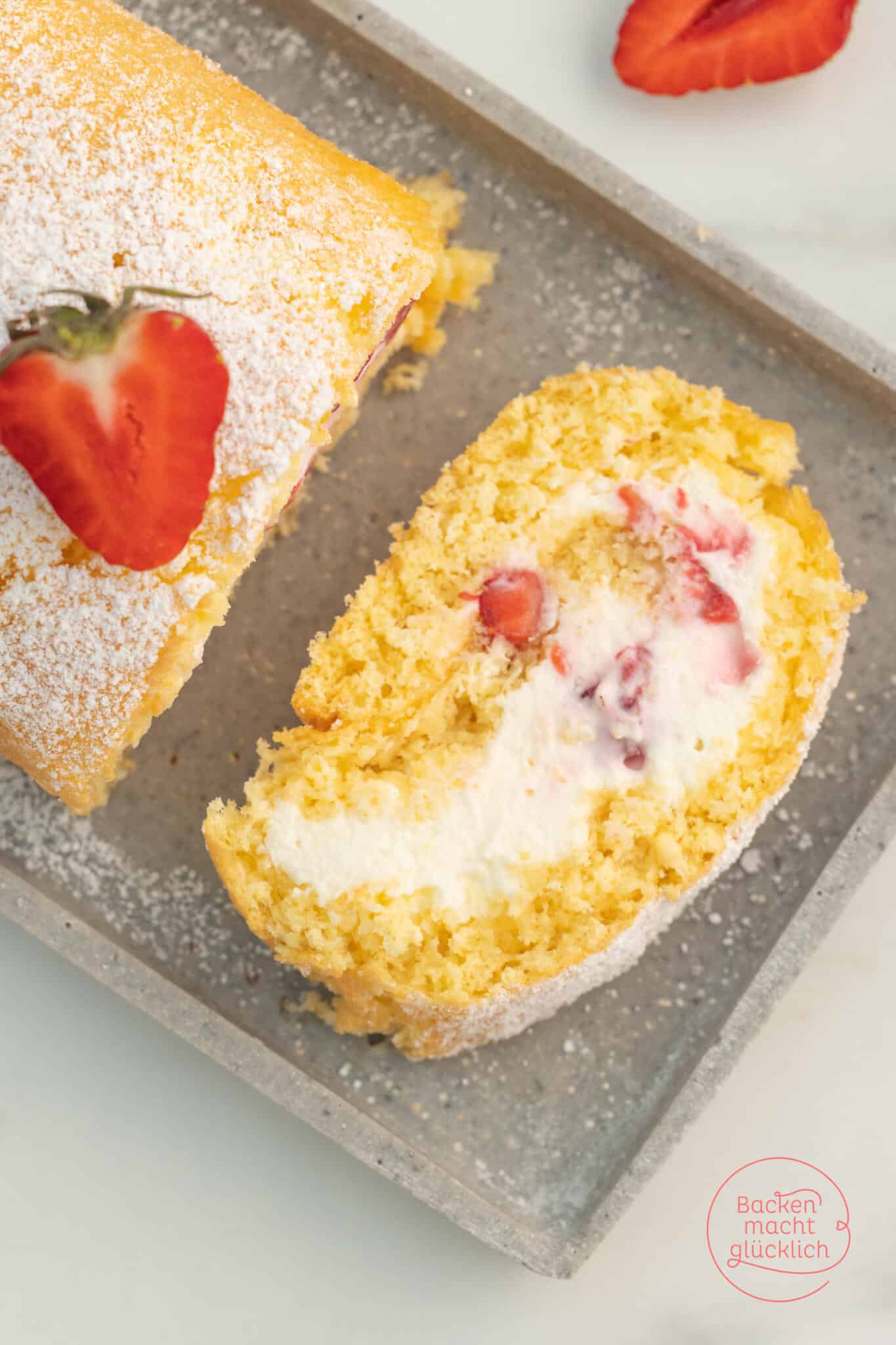 gluten freie Biskuitroulade