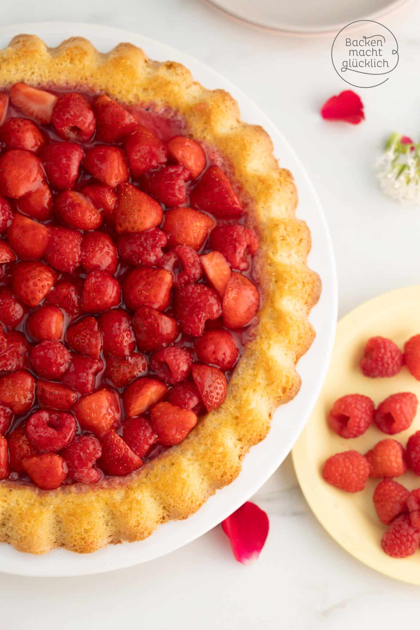 Erdbeerkuchen glutenfrei zuckerfrei