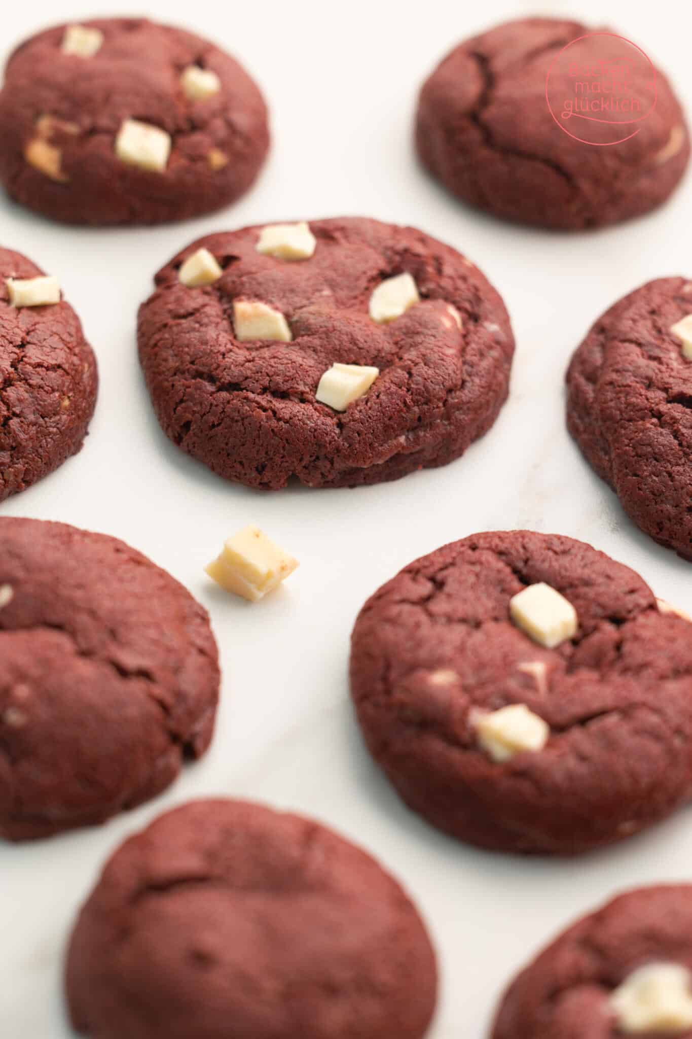 Red Veölvet Cookies einfach