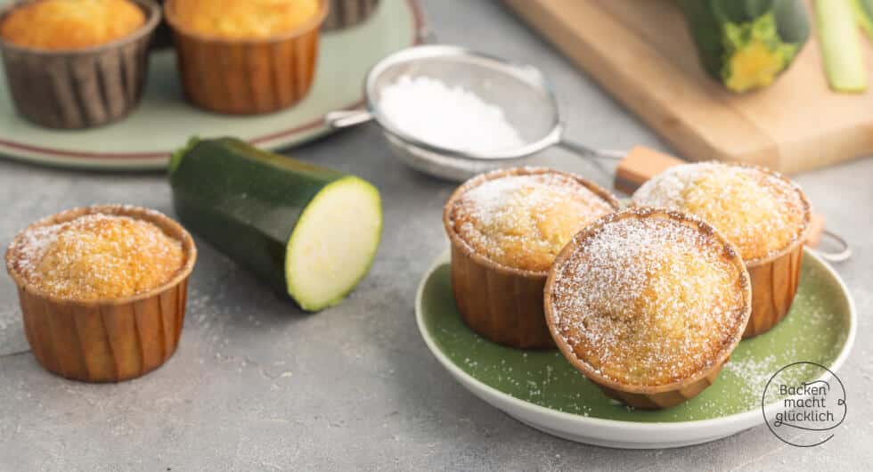 Zucchinimuffins mit Zitrone