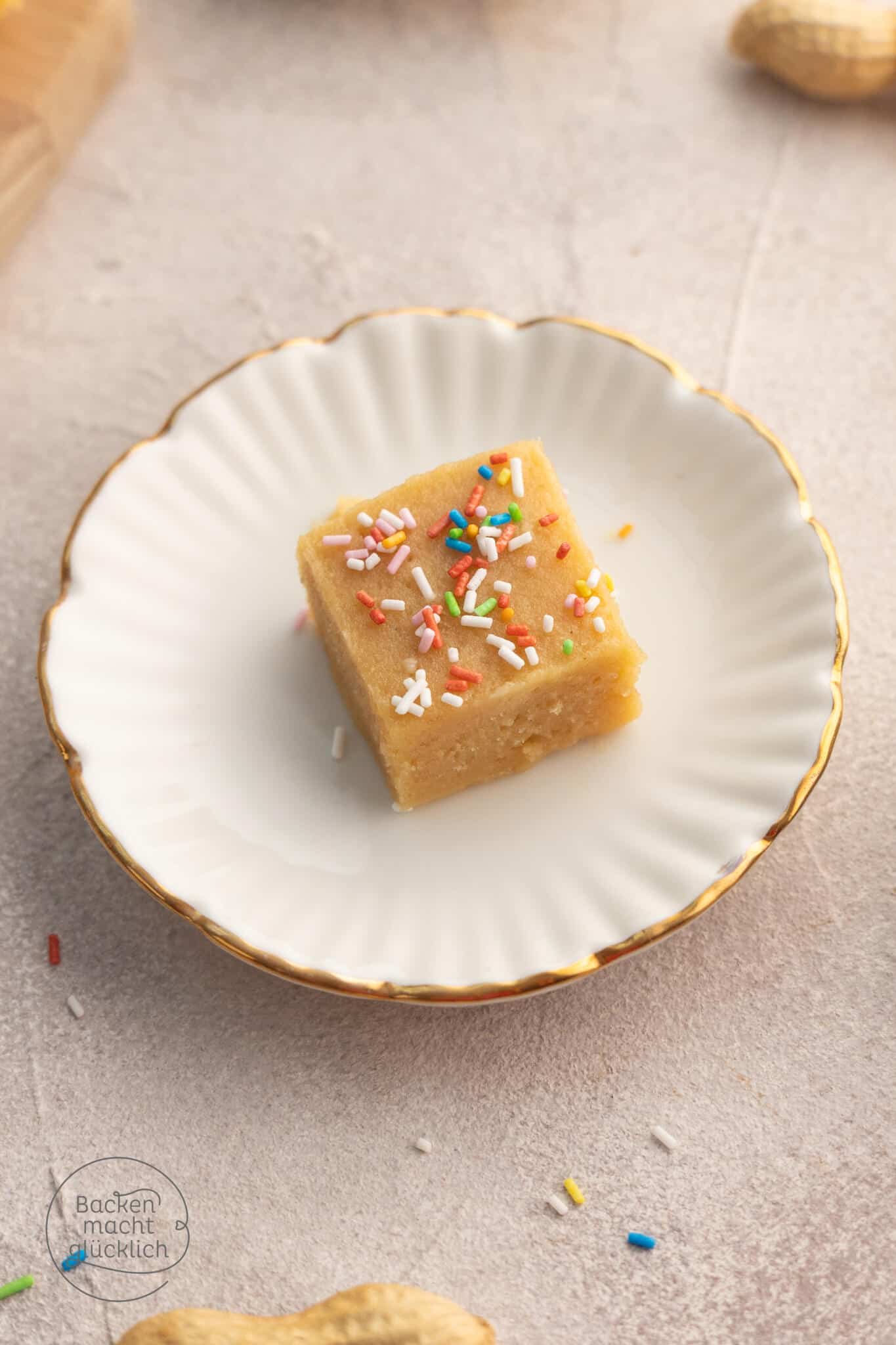 low Carb Erdnuss Fudge