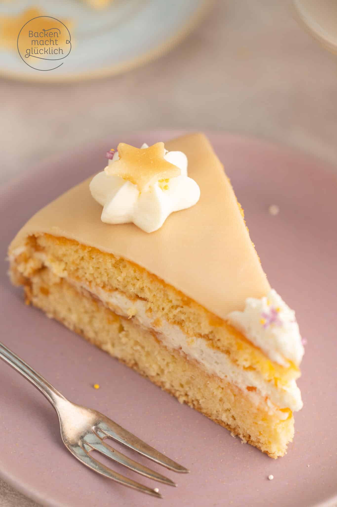 einfache schnelle Marzipan Torte