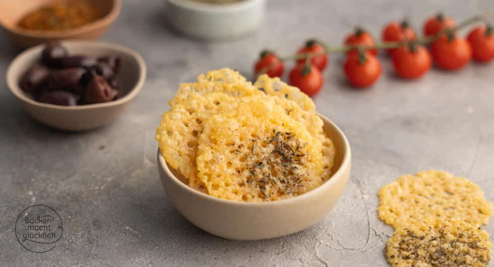 Parmesan Chips aus dem Ofen