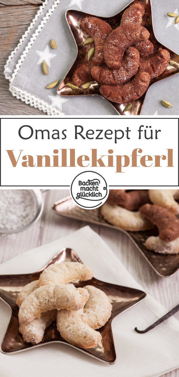 Einfaches Original-Rezept für Omas Vanillekipferl. Aus gutem Grund eine der beliebtesten Plätzchensorten überhaupt!