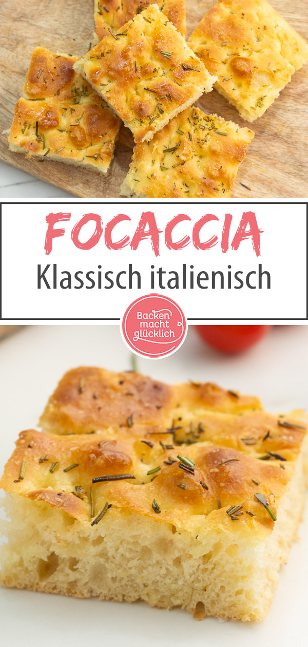 Einfaches Grundrezept für klassische Focaccia. So gelingt euch das perfekte italienische Fladenbrot: herrlich aromatisch und fluffig.