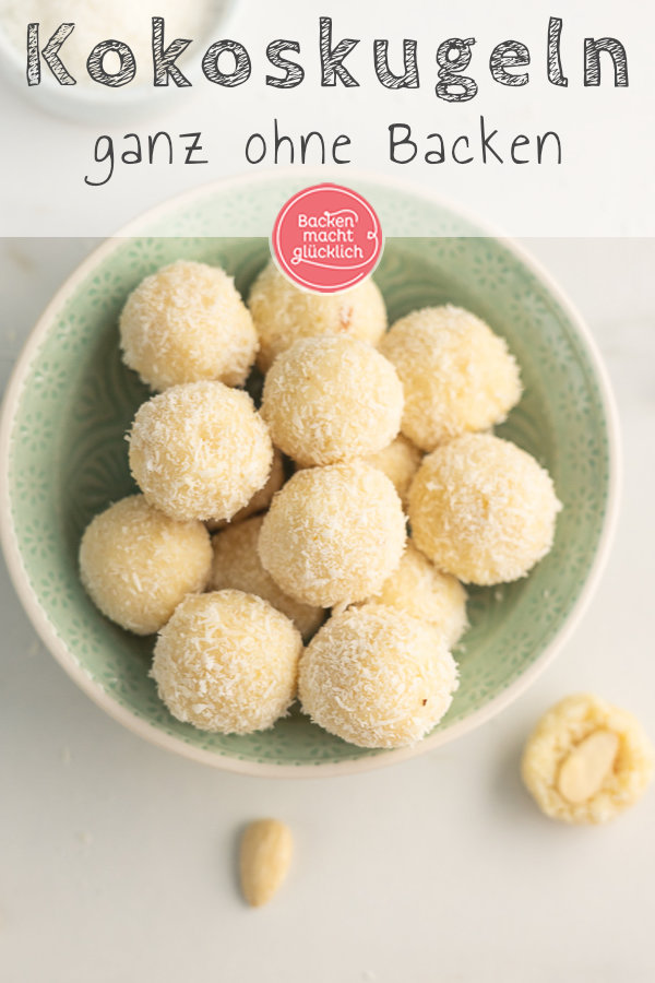 Einfache, schnelle Schoko-Kokoskugeln ohne Backen. Nur 10 Minuten Aufwand. Schmecken wie selbstgemachte Raffaello!