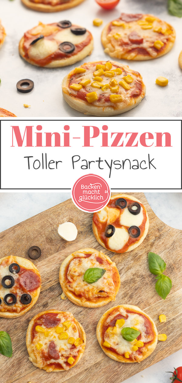 Mini-Pizza kommt immer gut an: schnell, einfach, perfekt für Buffets, Partys & Geburtstage. Das Mini-Pizzen-Rezept müsst ihr testen!