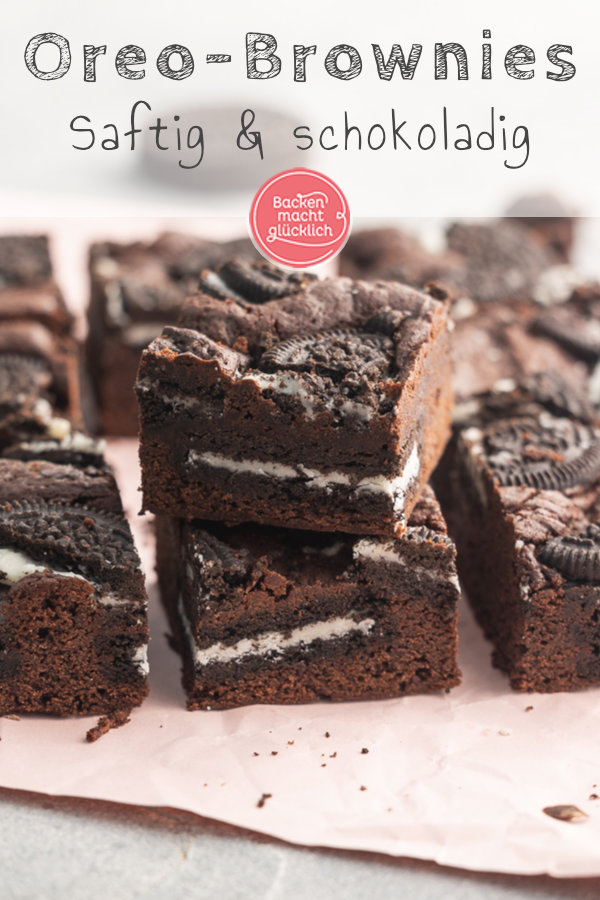 Die besten Oreo-Brownies: saftig, schokoladig, chewy. Dieses einfache Rezept für Brownies mit Oreo-Topping müsst ihr testen!