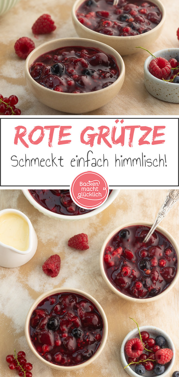 Rote Grütze selber machen ist so einfach! Mit diesem Rezept aus 4 Zutaten in nur 10 Minuten das perfekte Sommer-Dessert zaubern.