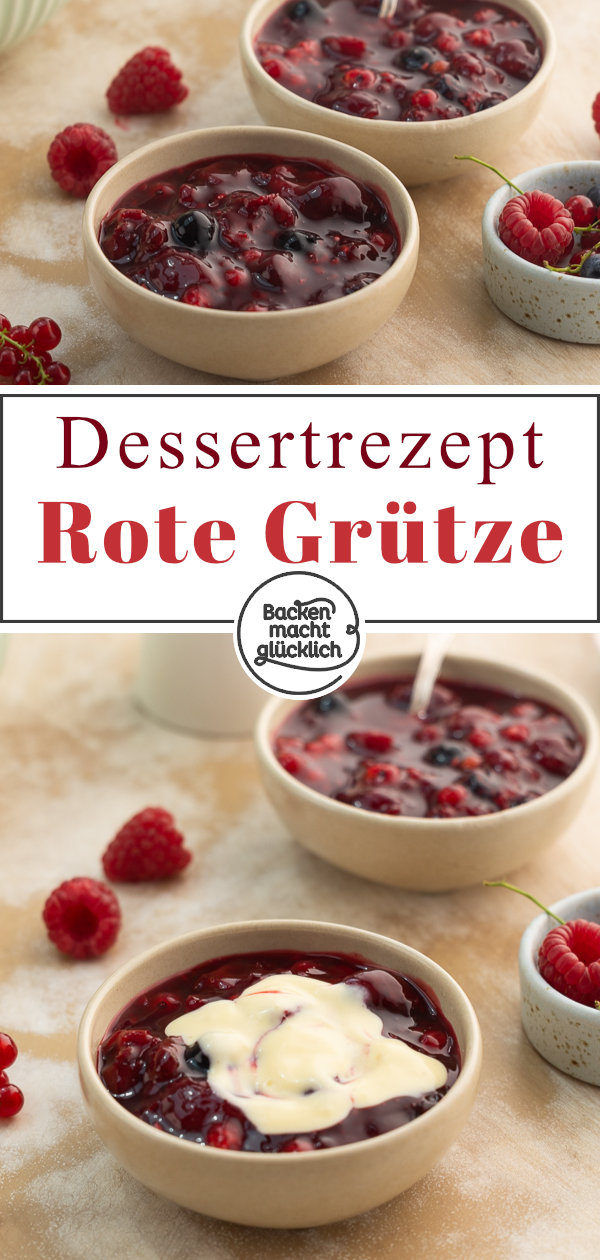 Rote Grütze selber machen ist so einfach! Mit diesem Rezept aus 4 Zutaten in nur 10 Minuten das perfekte Sommer-Dessert zaubern.